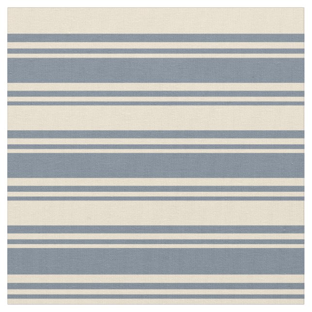 Slate Grått & Beige Färgad Mönster Tyg (Närbild)