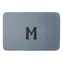 Slate Grått Black Monogram Badrumsmatta
