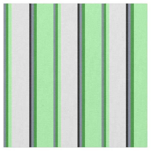 Slate Grått, Forest Grönt, Grönt, Lavender & Black Tyg (Närbild)