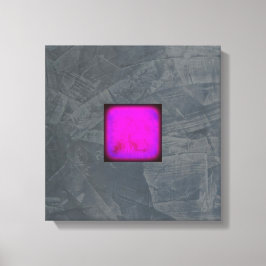 Slate Grått Lavender Fuchia Modern Art Canvastryck