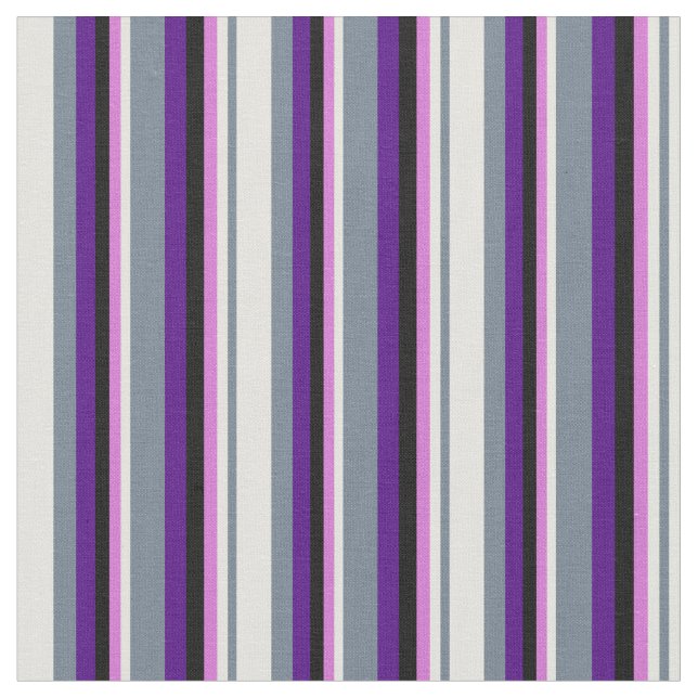 Slate Grått, Light Gult, Orchid, Black & Indigo Tyg (Närbild)
