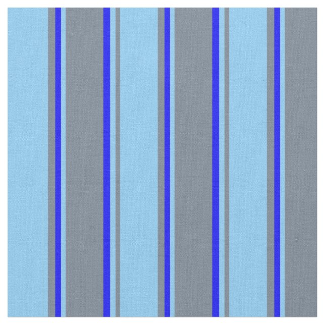 Slate Grått, Light Himlar Blue och Blue Färgad Tyg (Närbild)