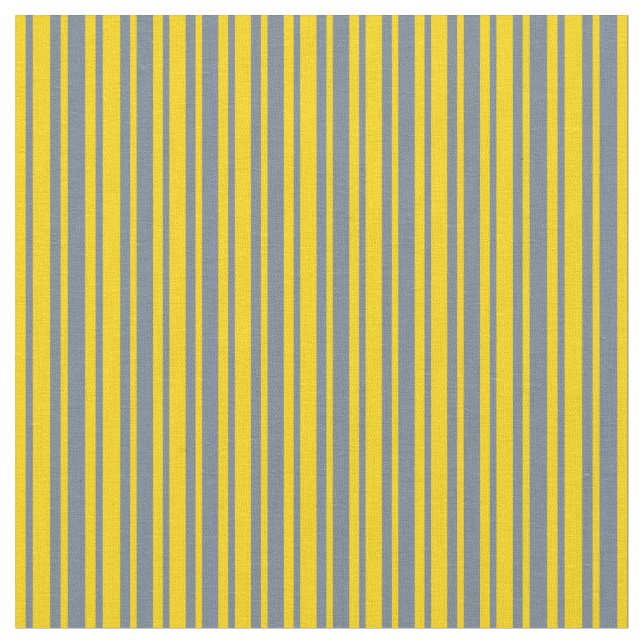 Slate Grått och Gult Mönster Tyg (Närbild)