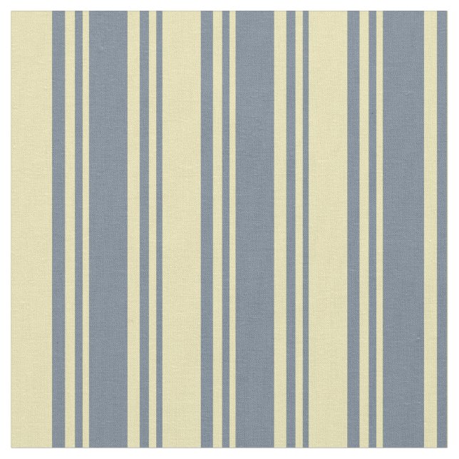Slate Grått och Tan Stripe/Led Mönster Tyg (Närbild)