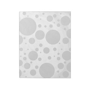 Slate Grått Polka Dot Mönster Anteckningsblock