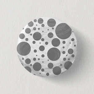 Slate Grått Polka Dot Mönster Knapp
