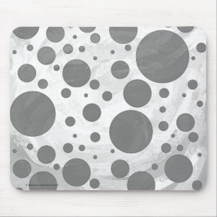 Slate Grått Polka Dot Mönster Musmatta
