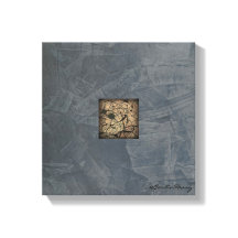 Slate Grått Pollock Stil Modern Art