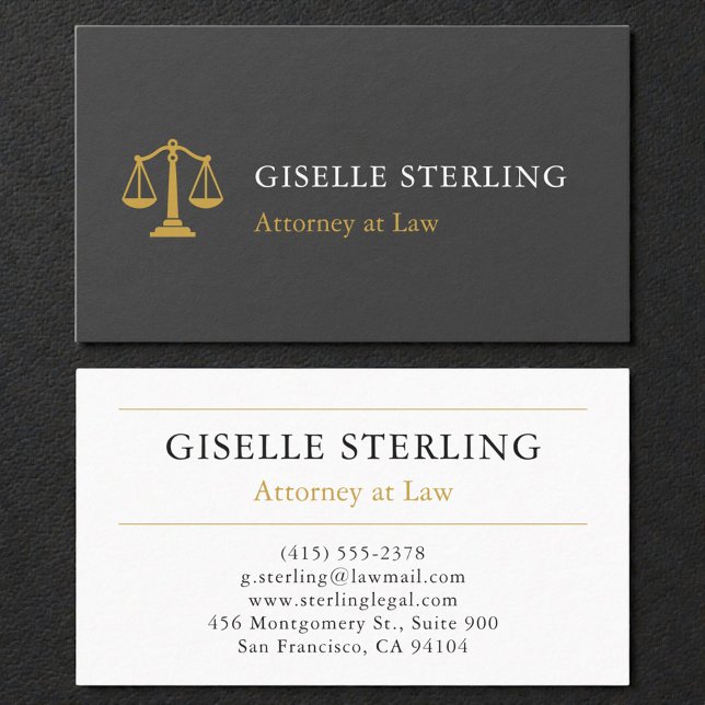 Slate Professional Attorney Law Firm Stone Visitkort (Skapare uppladdad)