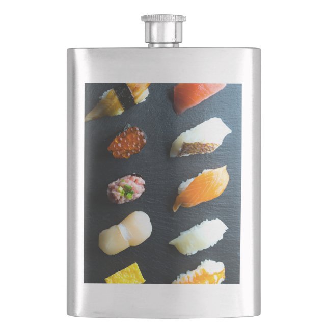 Slate Sip – Modern Sushi Classic Flask Fickplunta (Framsidan)