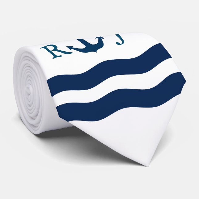 Slätt ankra den nautiska anpassningsbar slips (Rullad)