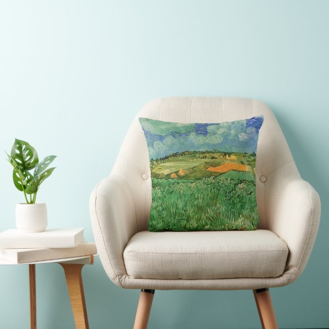 Slätt nära Auvers av Vincent van Gogh Kudde (Stol)