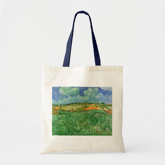 Slätt nära Auvers av Vincent van Gogh Tygkasse (Framsidan)