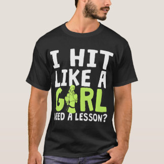 SLÅTT SOM EN GIRL BOXING Dam Boxing Bära Girls T Shirt
