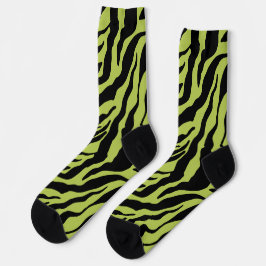 Slätta Zebra, Grönt och Svarta Mönster