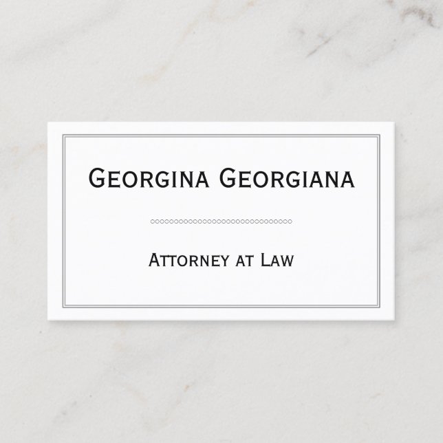 Slätten modernt & eleganten med fodrar gränsen visitkort (Framsida)