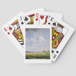 Slåtter 1838 (olja på kanfas) spel kort