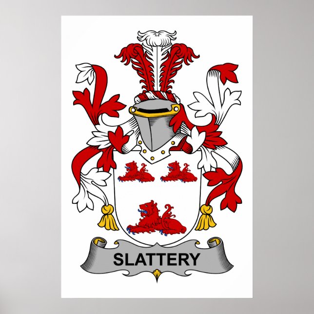 Slattery Family Crest Poster (Framsidan)