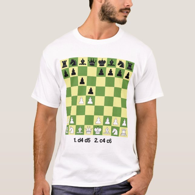 Slav Defence Chess Öppings - skirt Chess Gift T Shirt (Framsida)