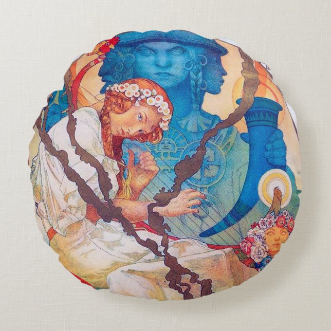 Slav Epic, Alphonse Mucha Dekorativ kudde (Framsidan)