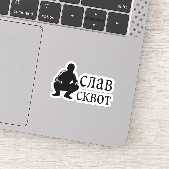Slav Squat Klistermärken (Detalj)