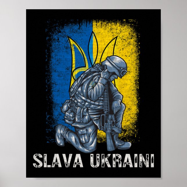 Slava Ukraini Ära Ukraina Tredent Ukraina Poster (Framsidan)
