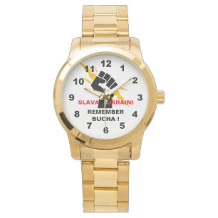 SLAVA UKRAINI MINNS BUCHA ARMBANDSUR