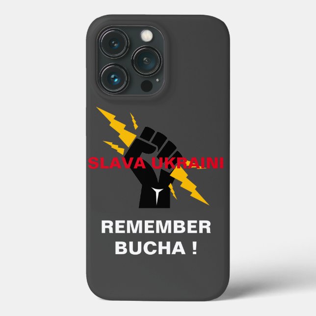 SLAVA UKRAINI MINNS BUCHA Fodral-Mate iphone case (Baksida)
