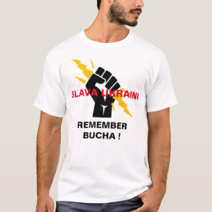 SLAVA UKRAINI MINNS BUCHA T-Shirt