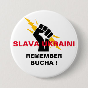 SLAVA UKRAINI MINNS    BUCHABUTTON KNAPP