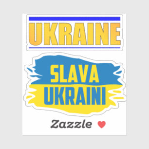 Slava Ukrainini, Glory to Ukraina Klistermärken