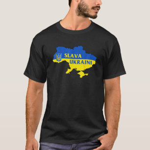 Slava Ukrainini Glory to Ukraina Support Ukrainas T Shirt