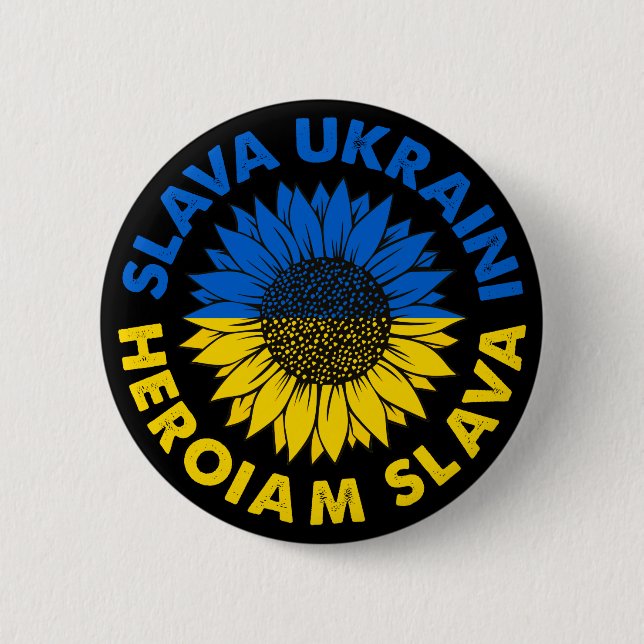 Slava Ukrainini Heroiam slava solrosolja Ukraina f Knapp (Framsida)
