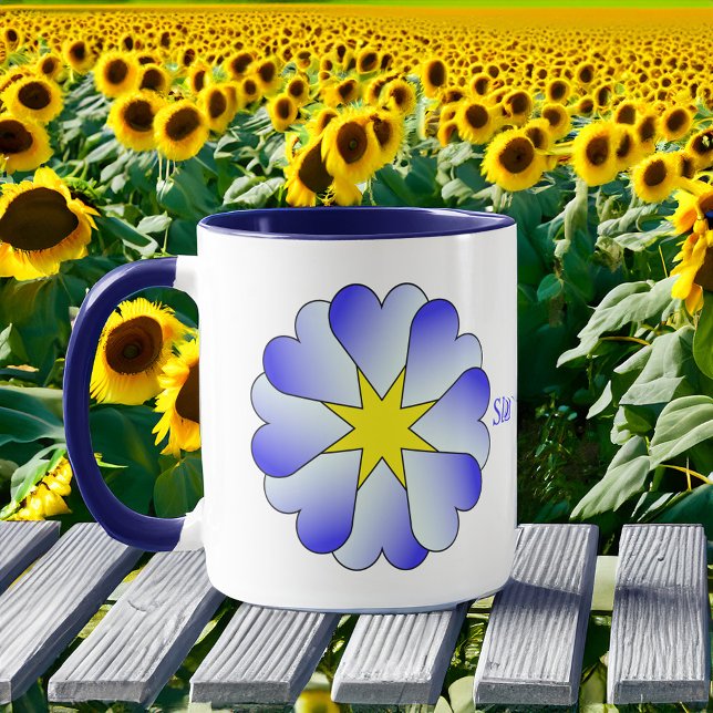 Slava Ukrainini Solros Mugg (Skapare uppladdad)
