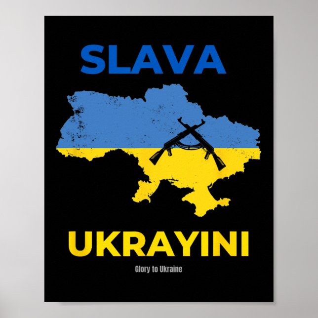 Slava Ukrayini Glory To Ukraine  Poster (Framsidan)