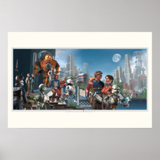 Slavar av domarkavlan (30 x 20 tum) poster