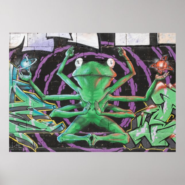 Slävgroda med åtta Armar Poster (Framsidan)