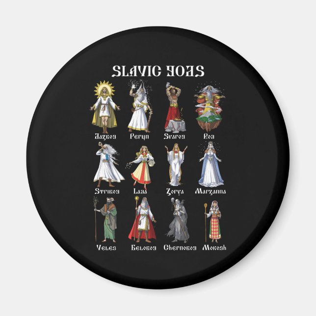 Slavic Mythology Gods Magnet (Framsidan)