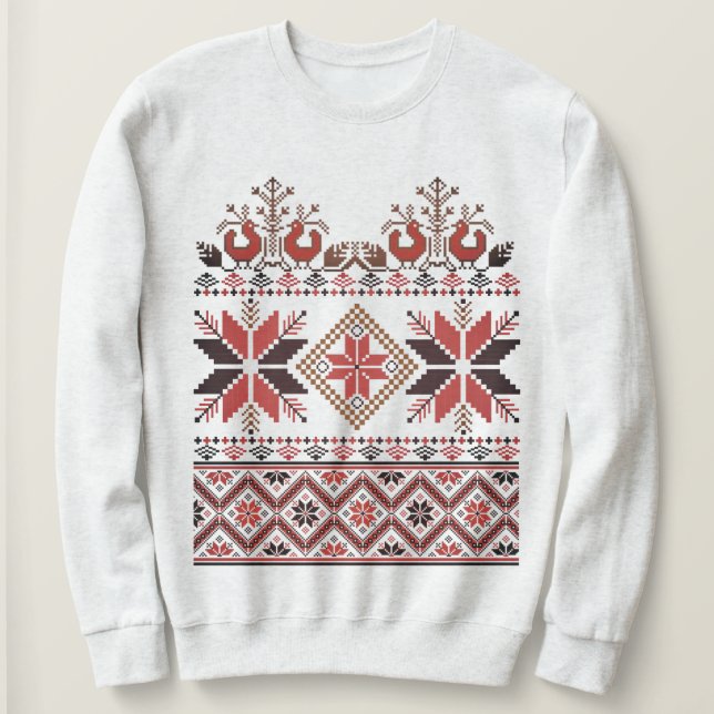 Slavic/Scandinavian Traditional Embroidery T Shirt (Design framsida)