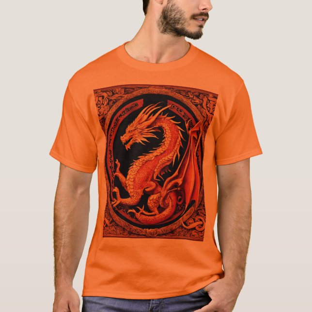 slavisk drake t shirt (Framsida)