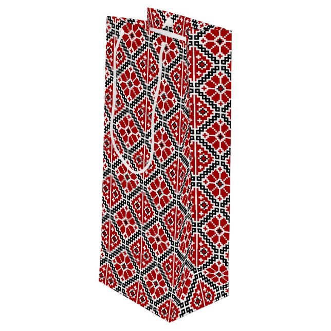 Slavisk Etnisk Broderi, Balkan Traditionell (Baksidan Vinklad)
