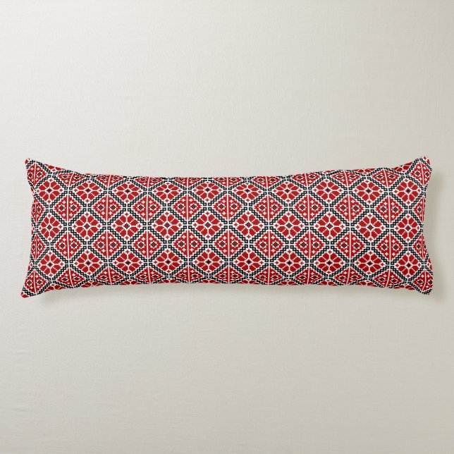 Slavisk Etnisk Broderi, Balkan Traditionell Kroppskudde (Framsidan)