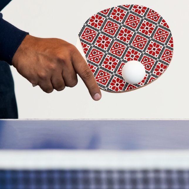 Slavisk Etnisk Broderi, Balkan Traditionell Pingisracket (Insitu)