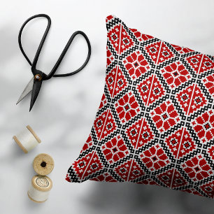 Slavisk Etnisk Broderi, Balkan Traditionell Prydnadskudde