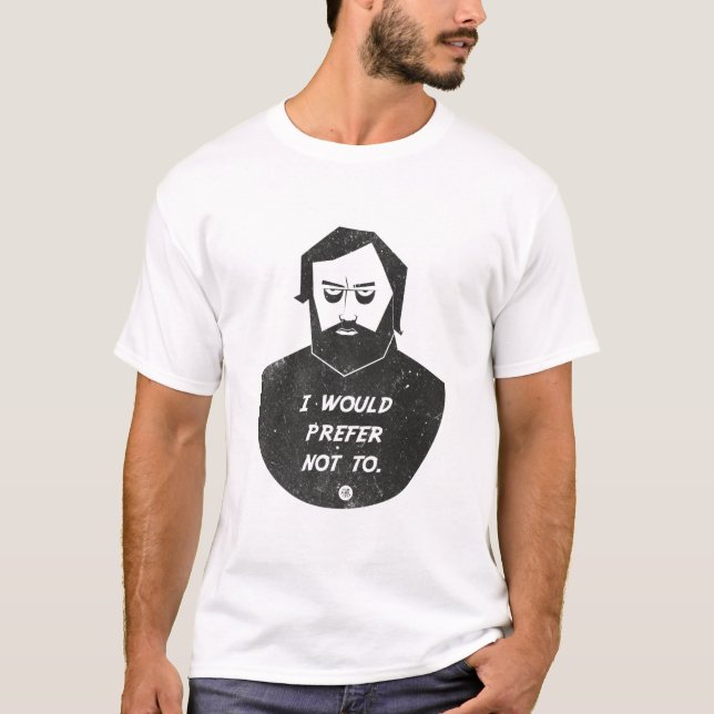 Slavoj Zizek - I would prefer not to T Shirt (Framsida)