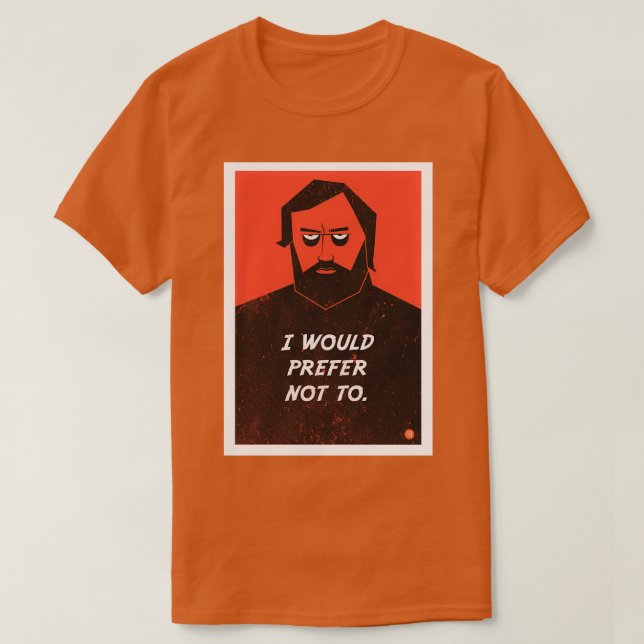 Slavoj Zizek Jag skulle föredra att inte klassiskt T Shirt (Design framsida)