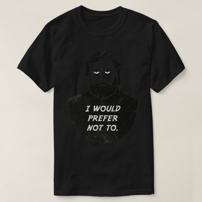 Slavoj Zizek, jag skulle föredra att inte välja 2 T Shirt (Design framsida)