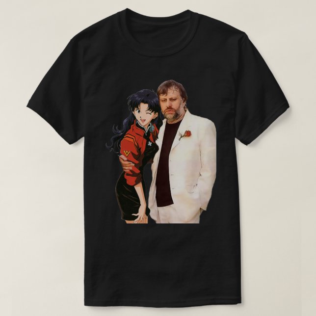 Slavoj Zizek med waifu T Shirt (Design framsida)