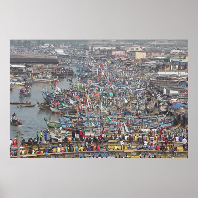 Slavstaden Elmina, Ghana, Afrikan Poster (Framsidan)