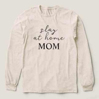Slay At Home Mom Minimalist Långärmad T-Shirt